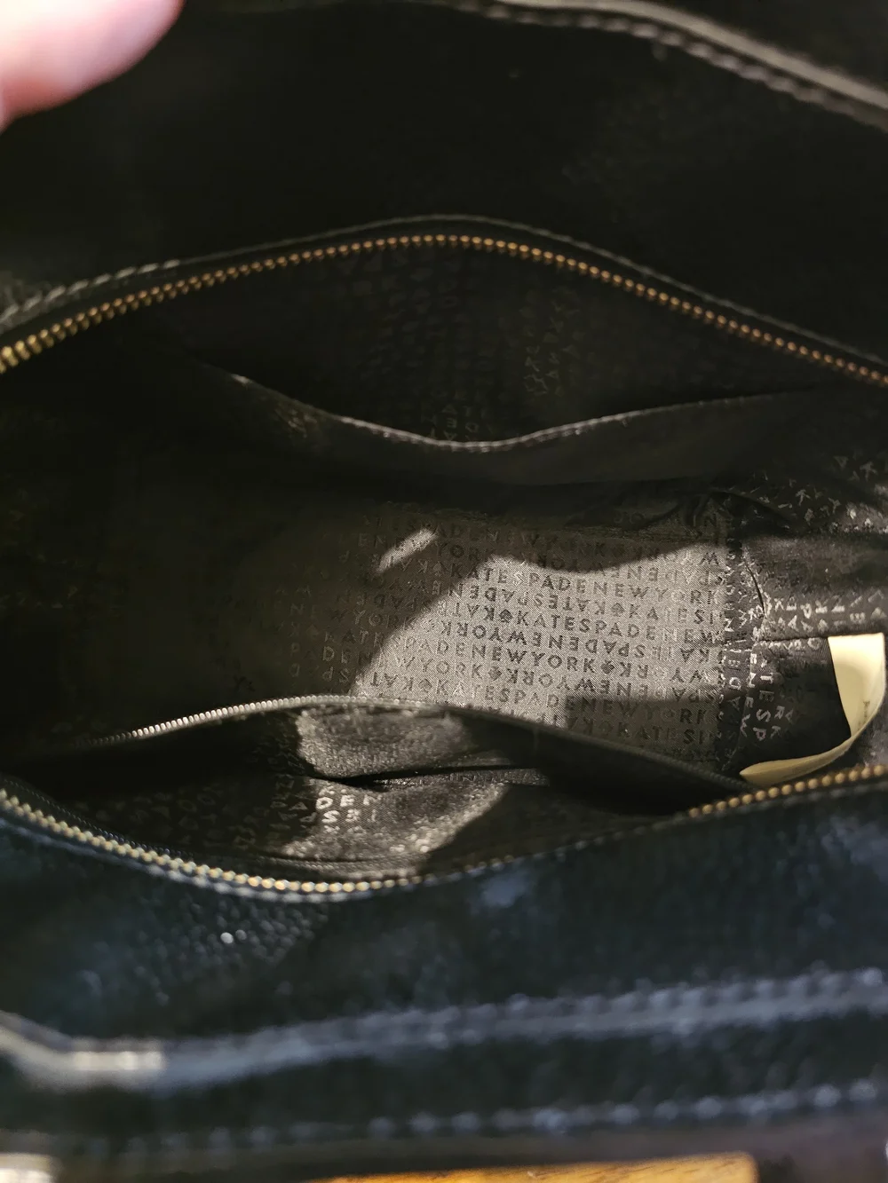 kate spade Black Leather Structured Satchel